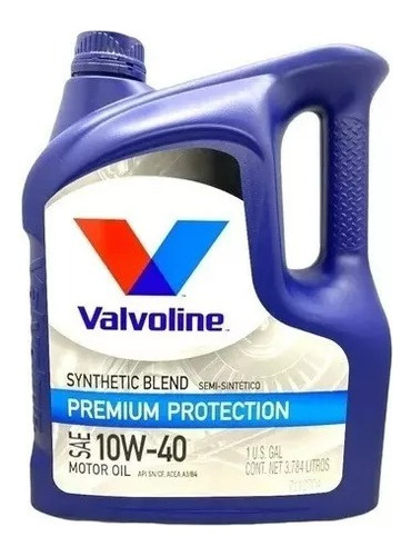 Aceite Semisintético Valvoline 10w40 X4l Premium Protection 