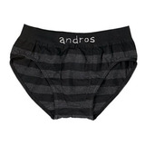 Pack X6 Slip Rayado De Niño Andros Algodón Talles S Al Xxl