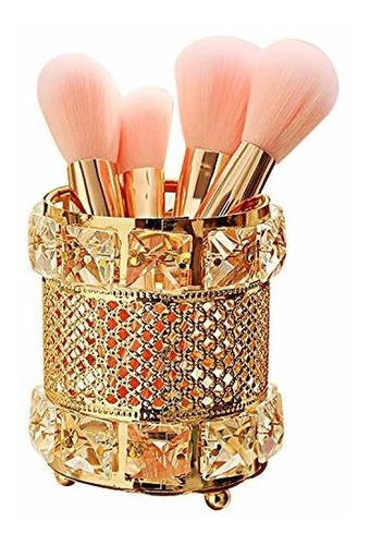 Soporte De Pincel De Maquillaje Cy Craft Gold, Organizador D