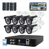 Kit De Camaras Cctv Hd 2mp Y Dvr Alta Definicion +2tb Disco