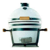 Parrilla Kamado Bbq Grill Kadu K15 Ahumador Ceramico Blanco