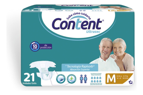 Pañales Para Adultos Content Ultrasec Mediano