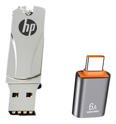 Kit Usb 2tb Alta Velocidad 3.0 + Adaptador Tipo C A Usb Plat