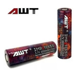 Pack 2x Batería 18650 Awt 3.7v 35a 3500mah Para Vape