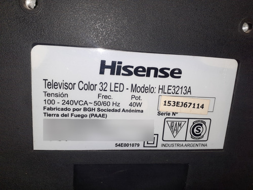 Juego Leds Hisense Hle3213a Bgh Ble3213a Funcionan Ok!!