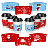 60 Fundas De Taza De Te De Cafe De Navidad De Doble Capa, De