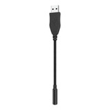 Cable De Audio Auxiliar Usb A 3,5 Mm Adaptador De Audífonoe