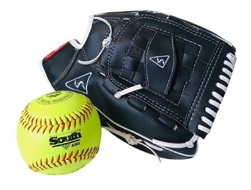 Set De Softbol Guante Sint. 11.5'' + Pelota 11'' Softball