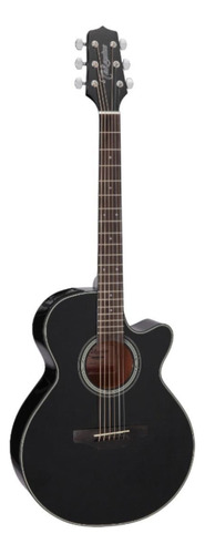 Guitarra Electroacústica Takamine Gf15ce Para Diestros Black Ovangkol Brillante