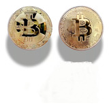 Bitcoin 1 Moneda Coleccionable De Metal Extragrueso