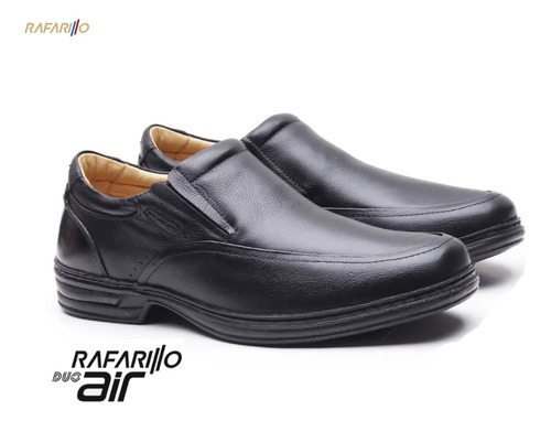 Sapato Rafarillo Duo Air Forrado Couro Legitimo 39015 Preto