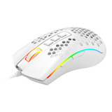 Mouse Gamer Redragon Storm White M988w Blanco Rgb Dpi-16000