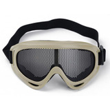 Óculos De Proteção Goggles Tático Com Tela Metálica Airsoft