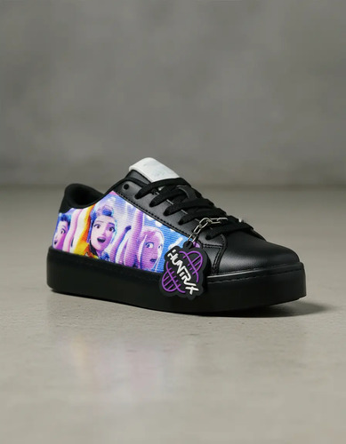 Tenis Urbano K-pop Demon Hunters Tema Negro Guerreras Con Llavero De Regalo Huntrix
