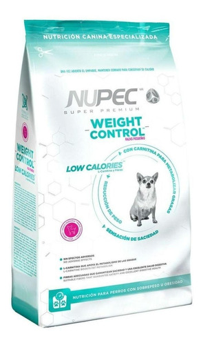 Alimento Nupec Nutrición Especializada Weight Control Para Perro Adulto De Raza  Pequeña Sabor Mix En Bolsa De 2kg