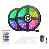 10m Luz Fita Colorida 5050 Rgb Kit Completo 12v Com Nf