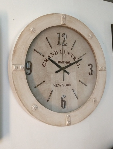 Reloj De Pared 51cm Vintage Estación Central