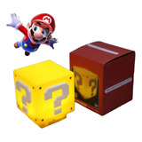 Lampara Cubo Mario Bros Con Luz Led Y Sonido Carga Usb Box