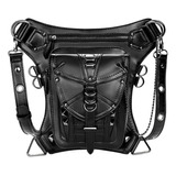 Z Steampunk Riñonera Gothic Retro Motocicleta Bolso De Cuero