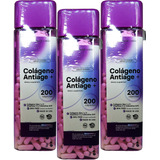 3 X Colageno Antiage Coenzima Q10 Vit C 200 Caps Made In Usa