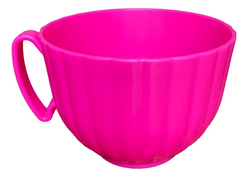 Tigela Pote Sobremesa Plástica 700 Ml Com Alça 6 Unid. Pink