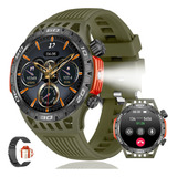 Chamada/lanterna Bluetooth Militar Masculina Smartwatch