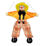 Marioneta Títere, Diseño De Payaso De Juguete Color Amarillo