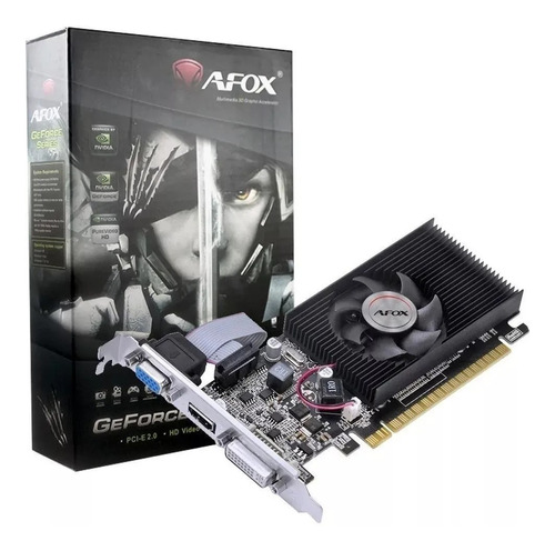 Placa De Vídeo Nvidia Gt610 1gb Ddr3 64bits Afox Lowprofile