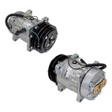 Compressor Denso 7h15 Canal A Duplo 12v 8 Orelhas Saída Flex