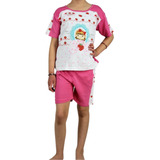 Pijama Niña Verano. Polera Y Short. 100% Algodón.o549