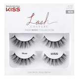 Kiss Pestañas Postizas De Visón Sintético Lash Couture, Paqu