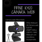 Webcam Fifine 2k Full Hd, Cámara Web 2560*1440
