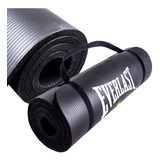 Colchoneta Everlast Yogamat Pilates Gimnasia 10mm - El Rey Color Negro