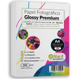 Papel Fotográfico Glossy Premium 200g A4100 Hojas