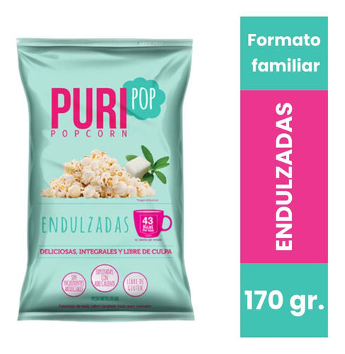 Cabritas Puripop Popcorn Formato Familiar Endulzada Snacks