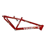 Quadro Vikingx Tuff X-30 Aro 26 Dirt Jump Freeride Vermelho