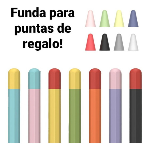 Funda Apple Pencil 2da Generación Colores + Funda De Regalo