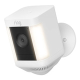 Cámara Seguridad Inalámbrica Batería Ring Spotlight Cam Plus Color Blanco