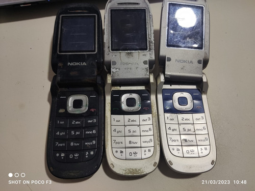 Celular Nokia 2760 3 Aparelho Nao Ligam Lote Sucata