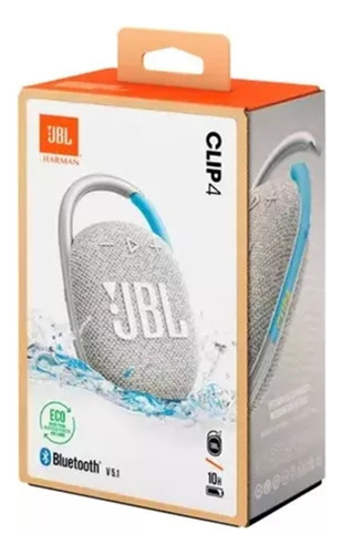 Jbl Caixa De Som Bluetooth Clip4 Eco Prova D'água  Portátil