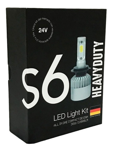 Kit Cree Led S6 Heavy Duty H3 36w 44 Mil Lumenes 12 O 24v 