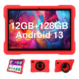 Tablet  Con Funda Jusyea J5 10.1  128gb Y 12gb De Memoria Ram Con Funda Color Rojo