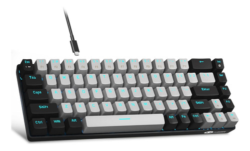 Teclado Mecánico Magegee Mk-box, 65% Para Gaming Negro/gris