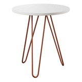 Kit 4 Cadeiras Eames Poltrona Cobre + 1 Mesa Duo Clips Cobre