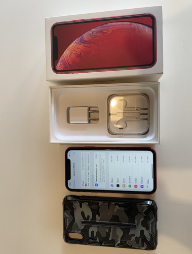 Apple iPhone XR 128 Gb(product)red Cargador,cable,auriculare