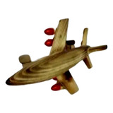 Juguete Avion De Madera Regalo Para Niños Coleccionable