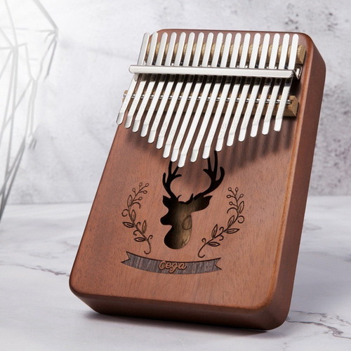 Pulgar Piano Kalimba Marron Caoba 17 Llaves