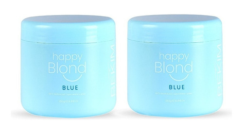 Matizador Mascara Azul Blond Happy 250 Ml Bekim X2 Tpo