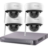 Kit Seguridad Ip Hikvision Dvr 8 Ch + 4 Camaras Wifi 2mp