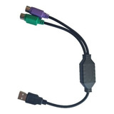 Cable Conector De Teclado Ps/2 Mouse Ps/2 A Usb 2.0